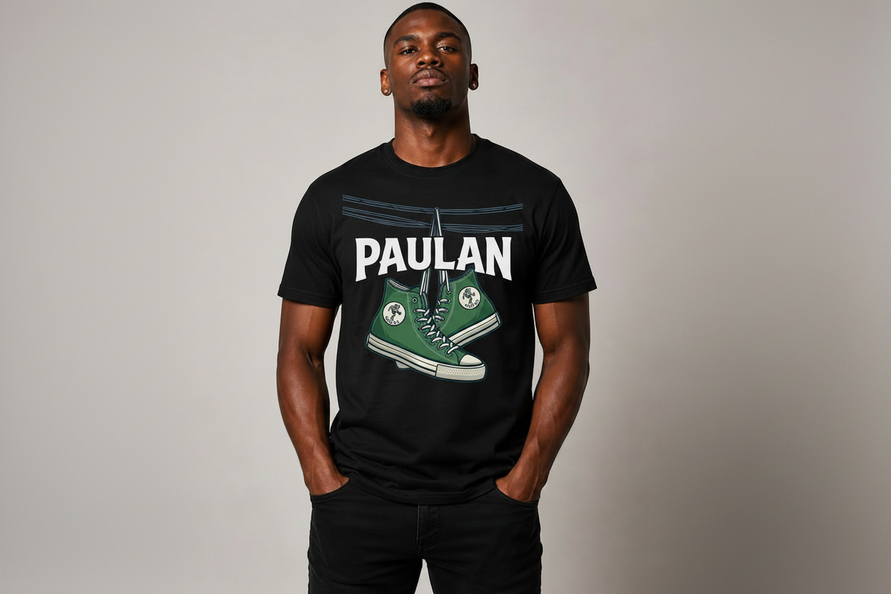 PAULAN Lace Up Culture Tee