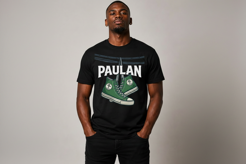 PAULAN Lace Up Culture Tee